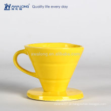 Pintura Amarela Pretty Design Common Usado Fine Ceramic Drain Cup